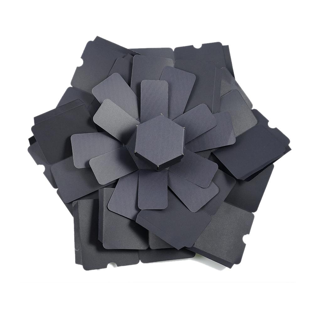 Шестигранная многослойная коробка-сюрприз для фотоальбома, скрапбукинга, подарочная коробка своими руками для Дня святого Валентина, признания, свадьбы, дня рождения