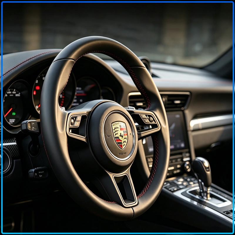 1 шт. Металлическая текстура Значок-щит Porsche Водонепроницаемая, устойчивая к выцветанию Декоративная наклейка Подходит для всех Porsche Седан, Внедорожник, Спортивный автомобиль Модификация интерьера