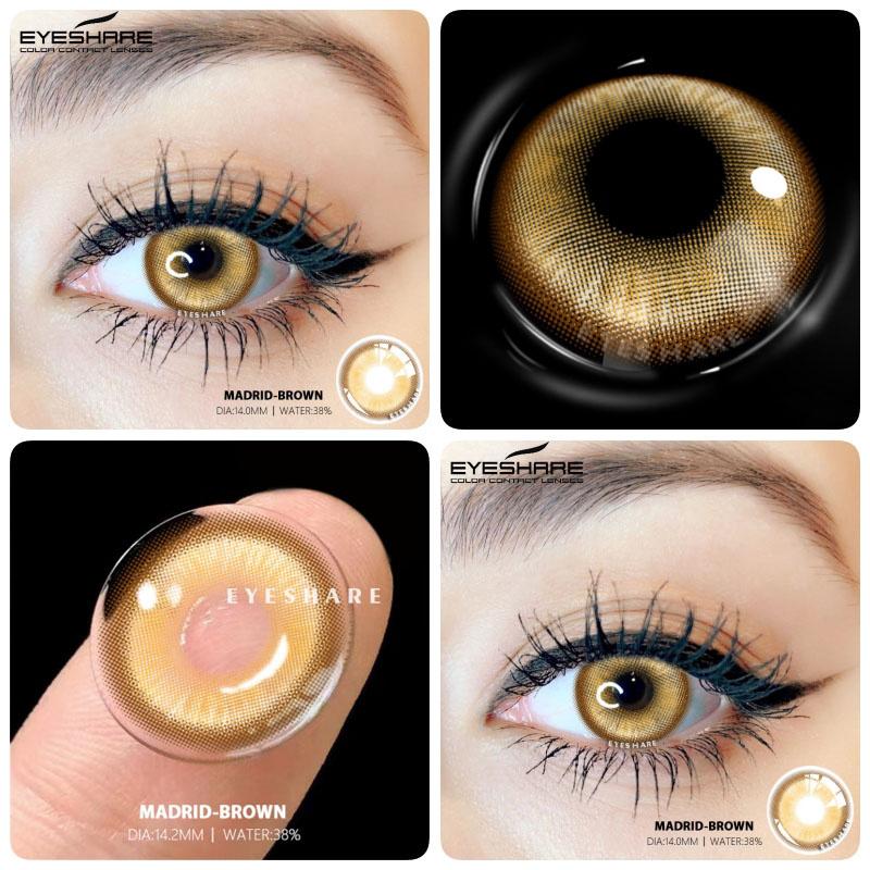 1 пара/2 шт корейских цветных контактных линз для глаз, аниме-аксессуары, красные линзы, косплей, фиолетовые линзы, линзы для годового использования