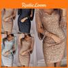 Elegant Ladies Sequins Sexy Vneck Mini Casual Cocktail Party Slim Dress Stylish