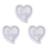 3Pieces Heart Shape Silicones Mold Flexible Design For Epoxy Jewelry Container Tray Home Decorations Crafting Mould
