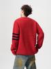 Unisex Striped Casual Knit Sweater - Winter Inner Base Layer, Round Neck