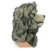 A wolf head mask with movable mouth, plush animal wolf head cover