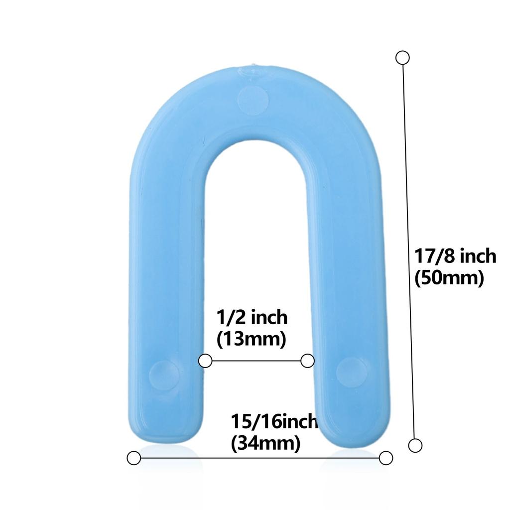 200pcs U-shaped Horseshoe Shims Reusable Tile Spacers PP Level Wedges Positioning Clips For Marble Granite Aligning
