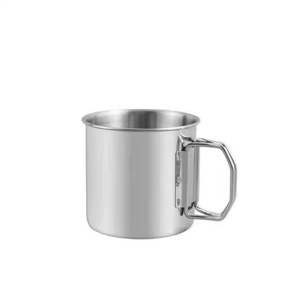 304 Stainless Steel Camping Cup 250-700ml Stainless Steel Mug Travel Cup For Home Office Outdoor
