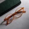 2025 Fashionable Women Acetate Glasses Frame Korea Style Vintage Small Oval Eyeglasses Brand Design Ultralight Eyewear