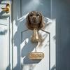 Dog Welcome Bell Vintage Shopkeepers Bell Wall Mounted Dog Door