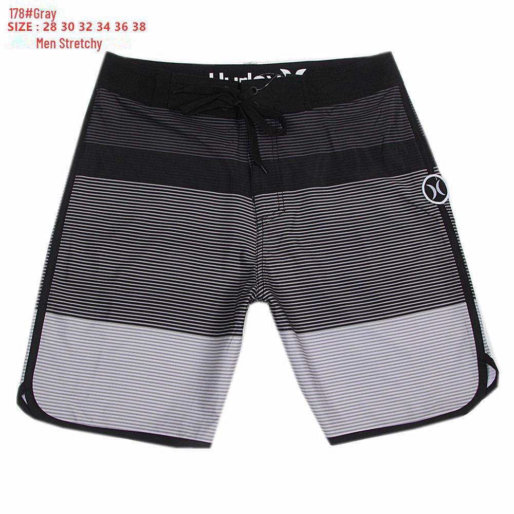 Мужские быстросохнущие шорты для серфинга с 4-сторонним плетением - лето 2024 г., повседневная пляжная одежда