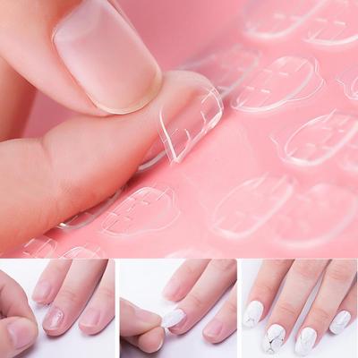 120 шт., клейкая лента для дизайна ногтей, клейкая наклейка, DIY советы, накладные ногти, акриловый маникюрный гель, инструмент для макияжа