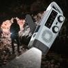 Solar Radio with Flashlight SOS Alarm Multipurpose Rechargeable Portable Emergency Radio Hand Crank AM/FM Radio