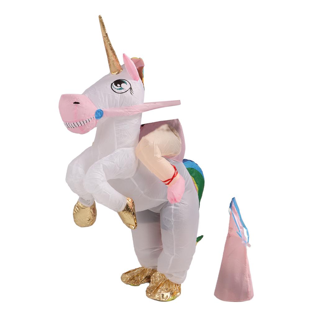 Надувной костюм для верховой езды, легкий, безопасный, милый, надувной, ездовой, костюм животного для вечеринки, косплей