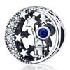 S925 Silver DIY Charm Beads Cosmic Galaxy Starry Sky Design for Bracelet Necklace Jewelry Making