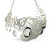 [L7914] - Silver 'Carmen' Designer Necklace