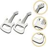 Cabilock 3-in-1 Bottle Opener Set, Guitar Shape Can Opener, Alloy Beer Bottle Opener Gadget, Silver 2-Pack * 3 Sets