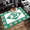 1PC Green Werder Symbol Rug Game Carpet, Floor Mat for Bedroom Living Room Entryway Rug, Home Decor Idea Gift for Christmas birthday