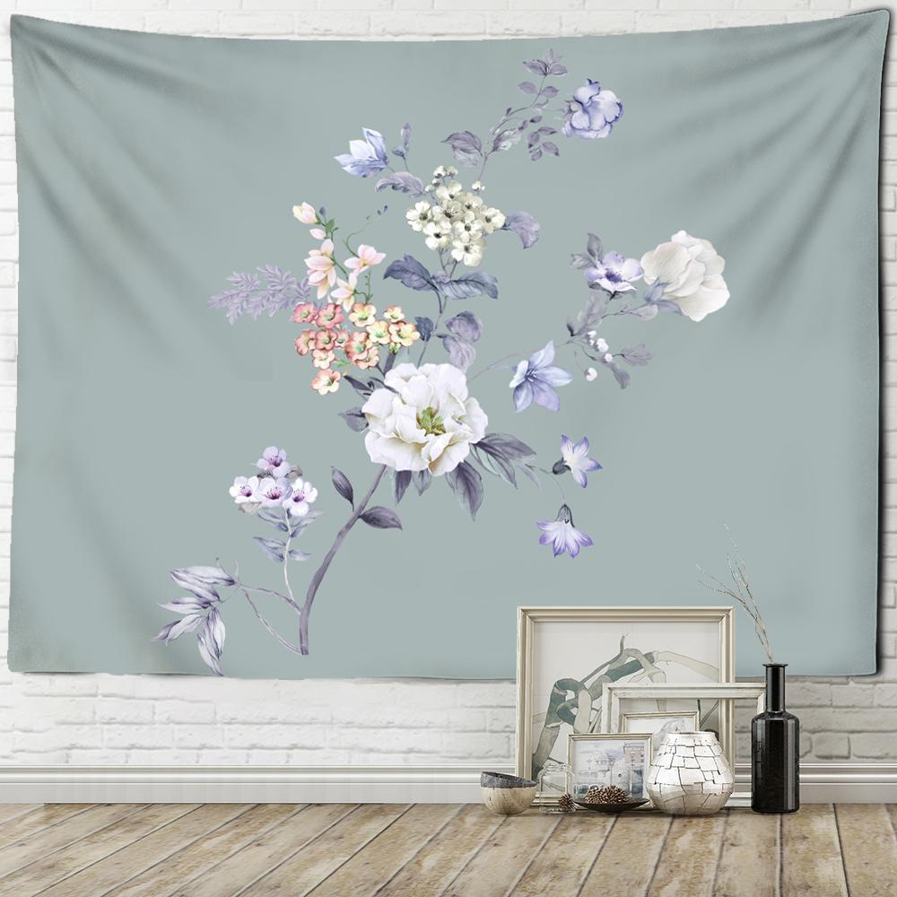 Цветок магнолии, декоративная живопись, гобелен, настенное искусство, простой и свежий Ins, эстетический фон для комнаты, тканевый декор