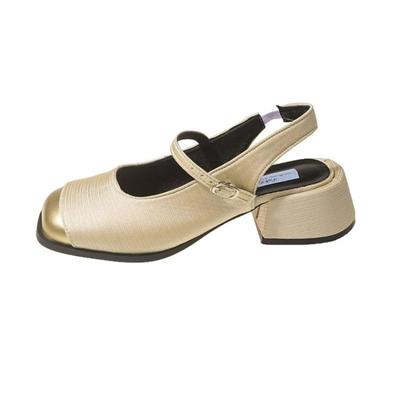 Модные туфли на высоком каблуке на платформе 2024 года, лето, новые модные туфли с пряжкой из цельной искусственной кожи, водонепроницаемые туфли для женщин, элегантные женские туфли на каблуке