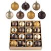 Valery Madelyn Christmas Ball Gold and Set of Perfect for Christmas Tree Stylish and Gorgeous In and Nordic-style Ornaments, Copper, Luxurious, 6cm,