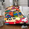 1pc Crayon Shin chan Blanket Lightweight Flannel Blanket Throw Blanket For Sofa, Bed, Travel, Camping, Livingroom, Office, Couch