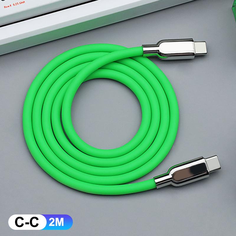 240 В Pd3.1 Жидкий силикон USB Type-C Быстрозарядный кабель 15 16 17 S23 S24 S25