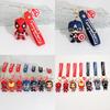 Мультяшный Marvel Капитан Америка Человек-паук Силиконовый брелок-подвеска Бэтмен Супергерой Маленький подарок