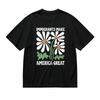 Men's Breathable Classic T-Shirt Floral Accent Positive Message Design Tee