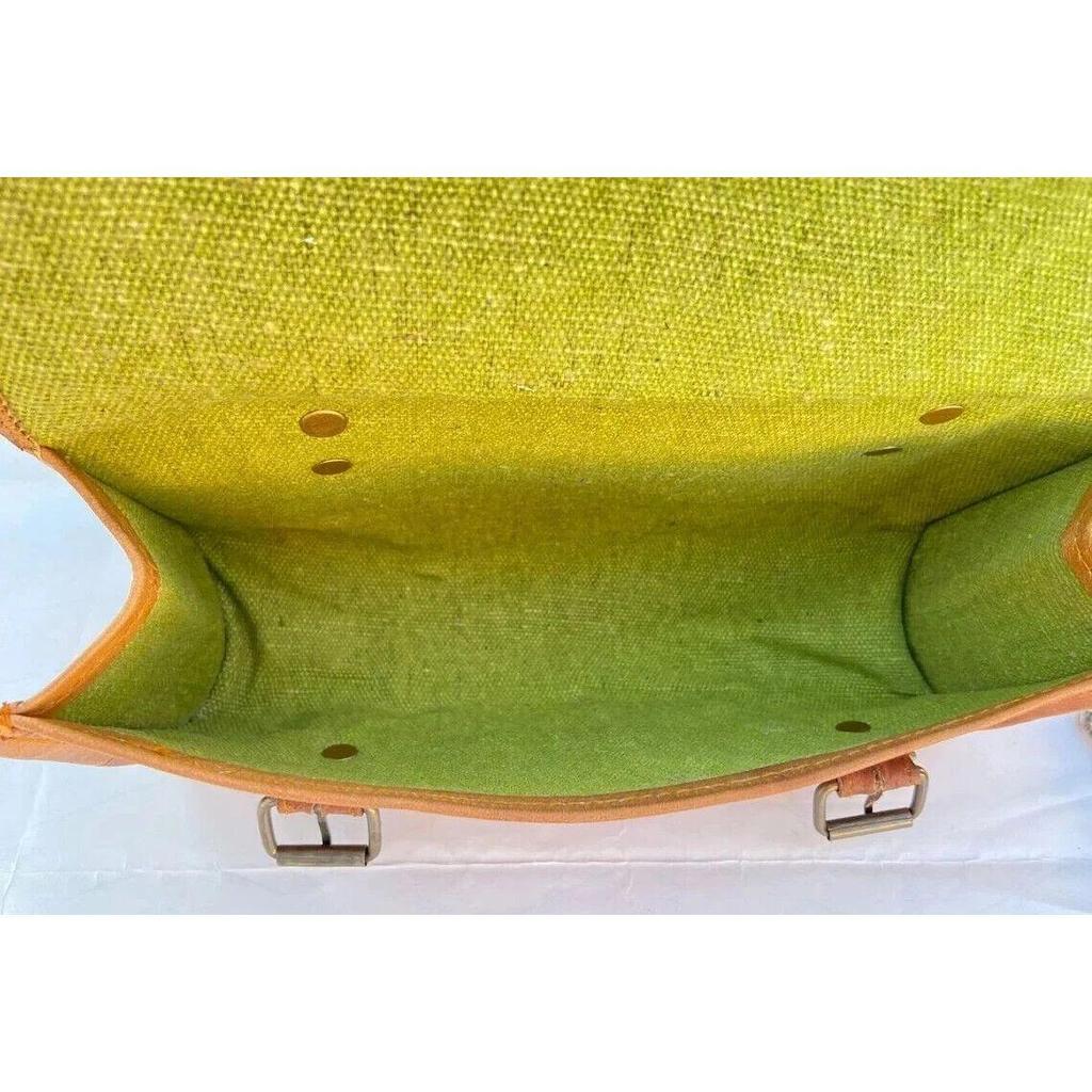 Leather Motorcycle Pouch Panniers Saddle Bag Saddlebags Brown Luggage Handmade