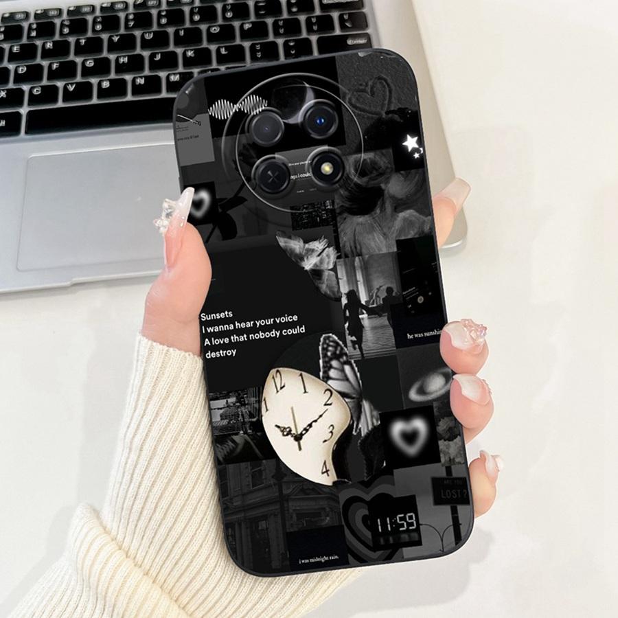 For Realme 12 12Plus 12X Case New flower Printed Proective Back Cover Soft Silicone Bumper for Realme12 12 X 12 Plus Couqe