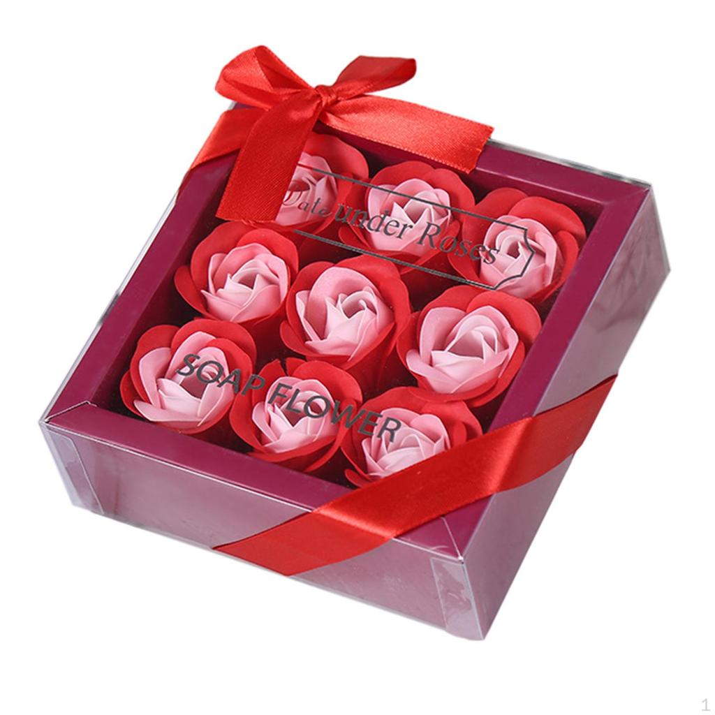 Набор мыльных роз ручной работы в подарочной коробке На годовщину Мягкое прикосновение День святого Валентина для