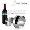 Stainless Steel Wine Thermometer Clip LCD Display Bar Tool for Champagne and Wine Temperature 4 To 24 Degrees Celsius