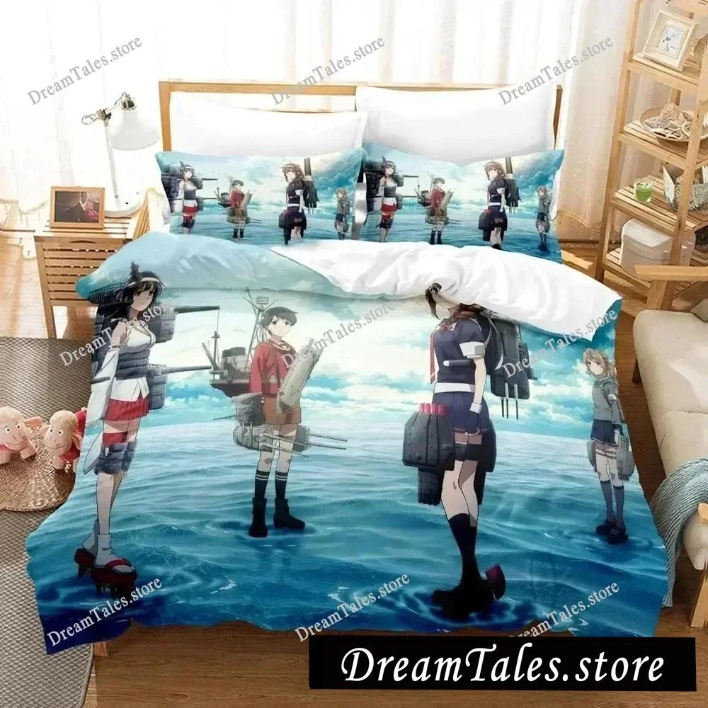 Новый комплект постельного белья Kantai Collection Односпальный Полуторный Двуспальный Queen King Размер Комплект для кровати Взрослая спальня Комплекты с пододеяльником 3D Печать Игра Аниме