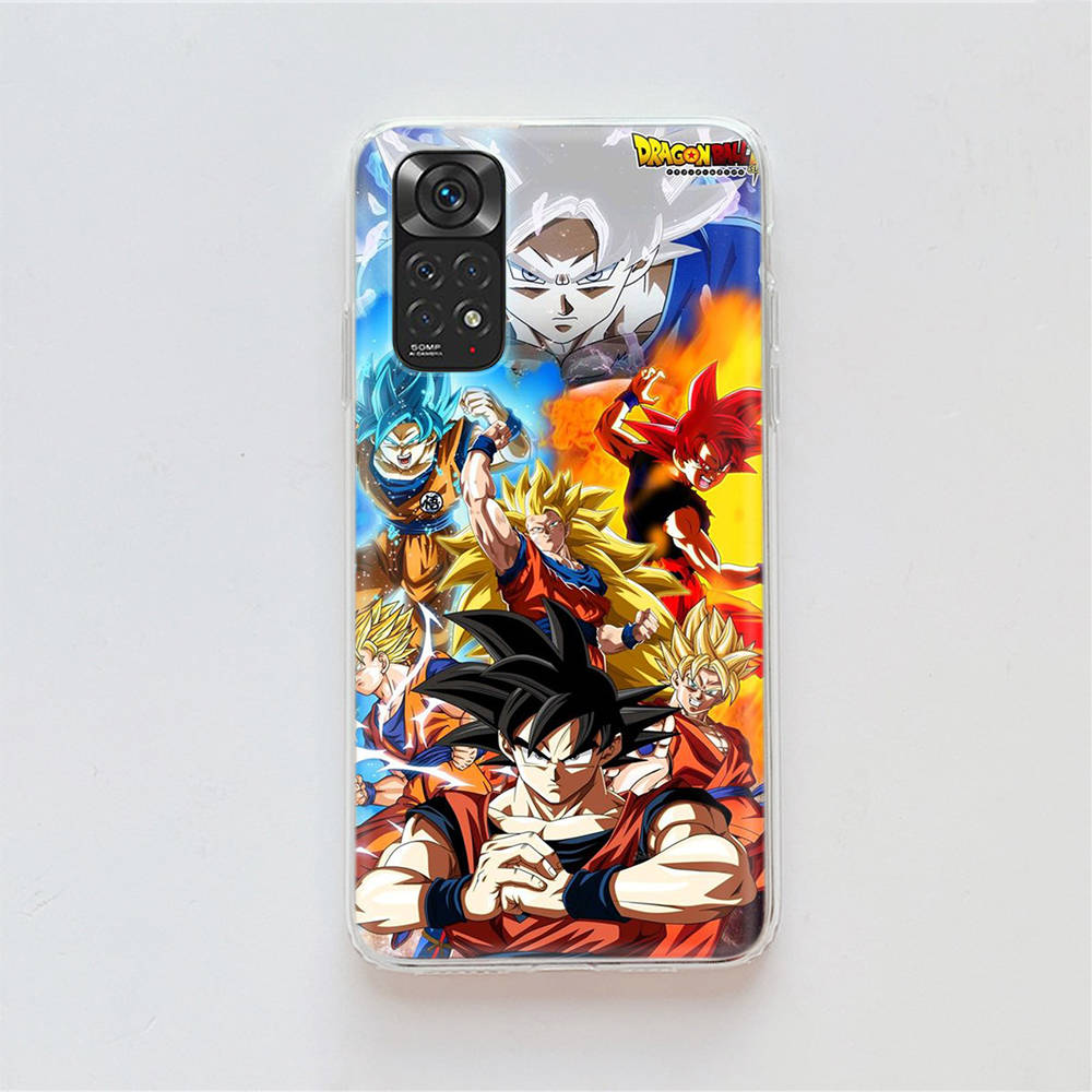 Чехол DT36 Dragon Ball для Samsung A04 A14 A23 A34 A54 M23 M33 M52 M53 Realme 10 9 C30S C35 C55 VIVO Y02S Y21 Y33S Y51 X80 Pro Прозрачная крышка