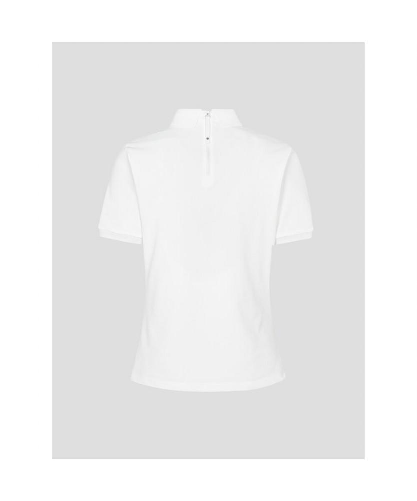 BEANPOLE GOLF [Daria Song] Women'S Patterned Collared Short Sleeve T-Shirt - White