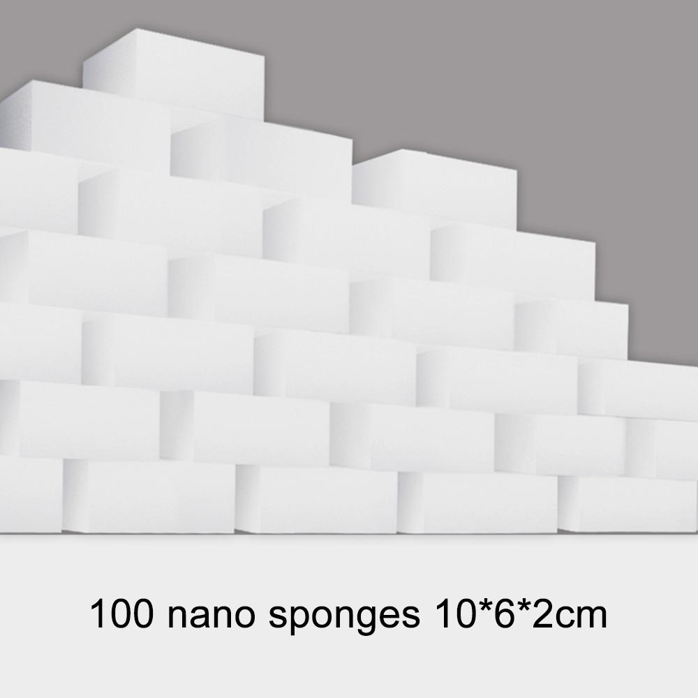 100 шт., волшебная меламиновая губка, ластик, губка, меламиновая пена, очиститель для кухни, офиса, ванной комнаты