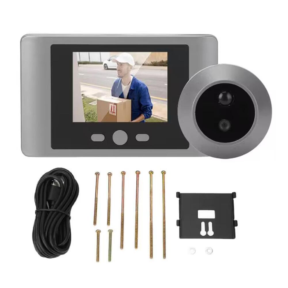 Мини Глазок Умная Беспроводная Камера Дверного Глазка Обнаружение Движения PIR Цифровой Глазок 2,8 Дюйма Дверной Звонок Дверная Камера