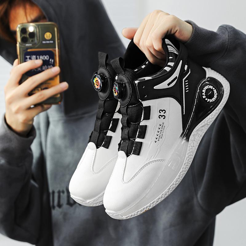 Новые модные мужские дышащие баскетбольные кроссовки на толстой подошве для студентов, удобные повседневные спортивные кроссовки для бега