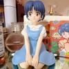 Bandai Ranma 1/2 Akane Tendo Sitting Figure Anime Peripheral Statue Cartoon Character Collectible Toy Desk Decoration for Otaku
