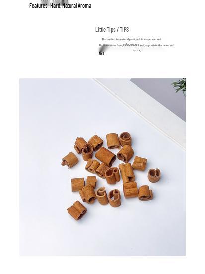 Cinnamon DIY Materials: Short Sticks for Christmas Decorations, Handmade Crafts, and Dried Flower Packings