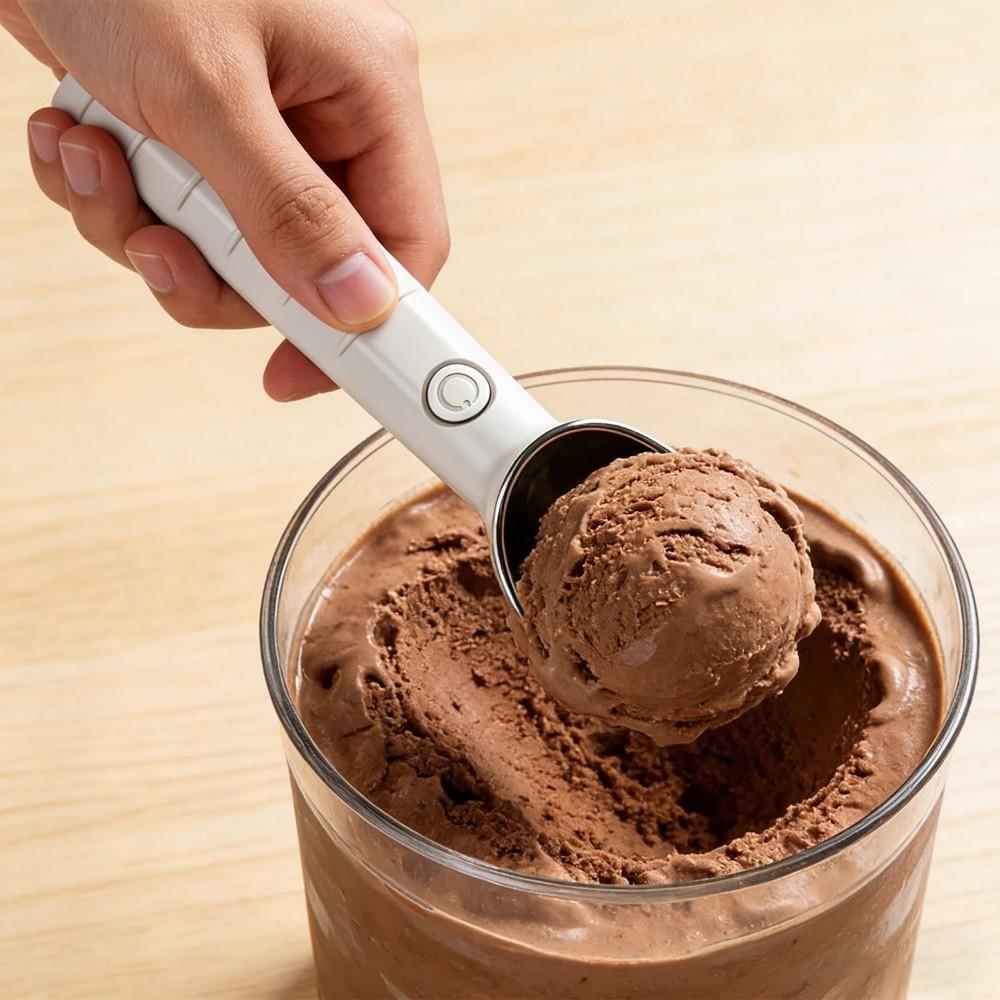 Rechargeable Electric Ice Cream Spoon Self-Melting Ice Cream Ball Scooper Ice Cream Serving