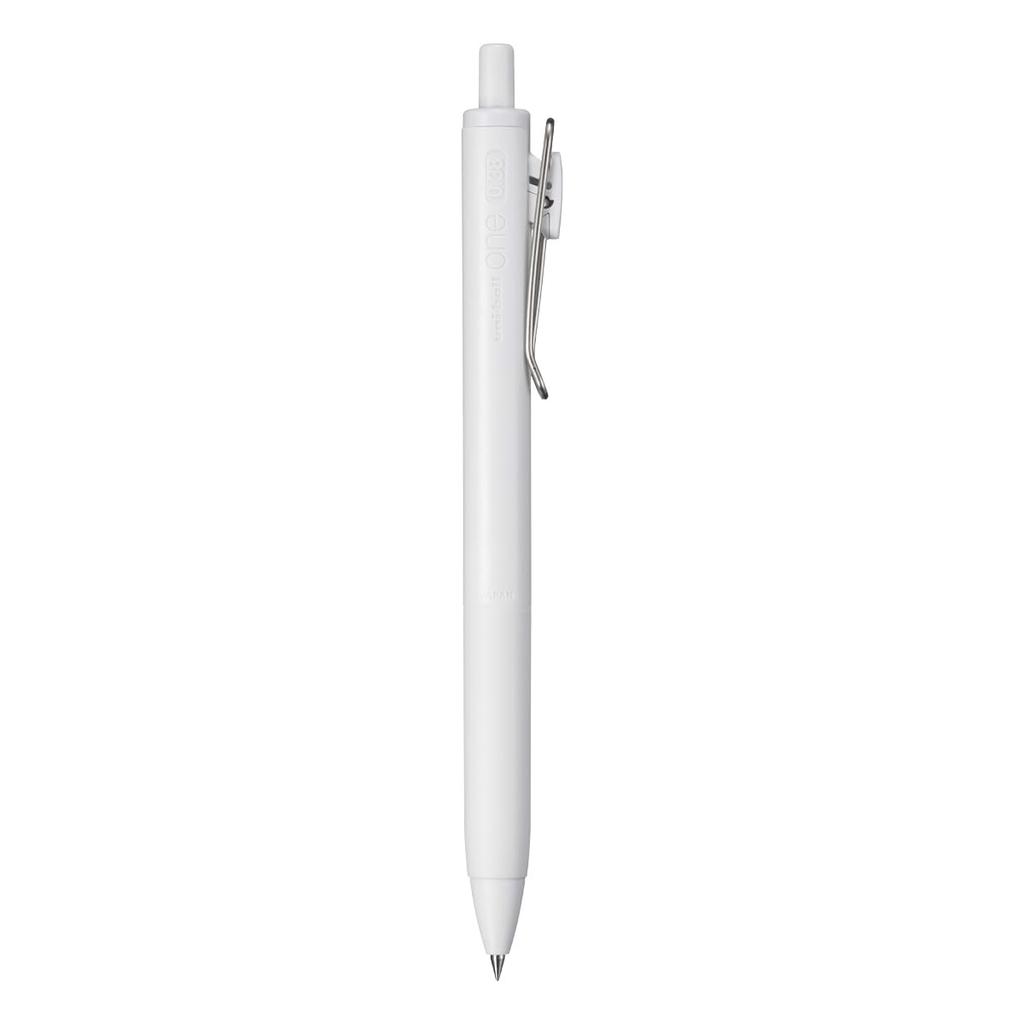 Гелевая шариковая ручка Mitsubishi Pencil Uniball One с белыми чернилами 10 штук Hako 10P 0.38 UMNSC38.1