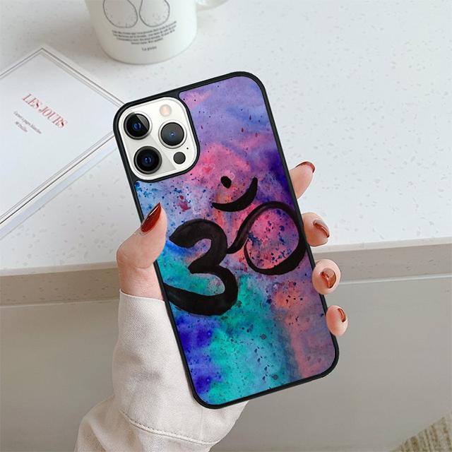 OM Yoga GOA Символ Дзен Чехол для телефона Для iPhone 17 Air 14 15 16 16e 13 12 Max Чехол Для Apple 11 Pro Max Plus Coque