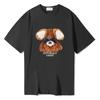 YDA Милый Медведь Оверсайз Футболка с Коротким Рукавом_Otss005Bk