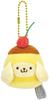 Skater Pompompurin Keychain ZNKH1K-67992 Size: 6.5cm W X 4.4cm D X 10.7cm H (including Ball Chain)