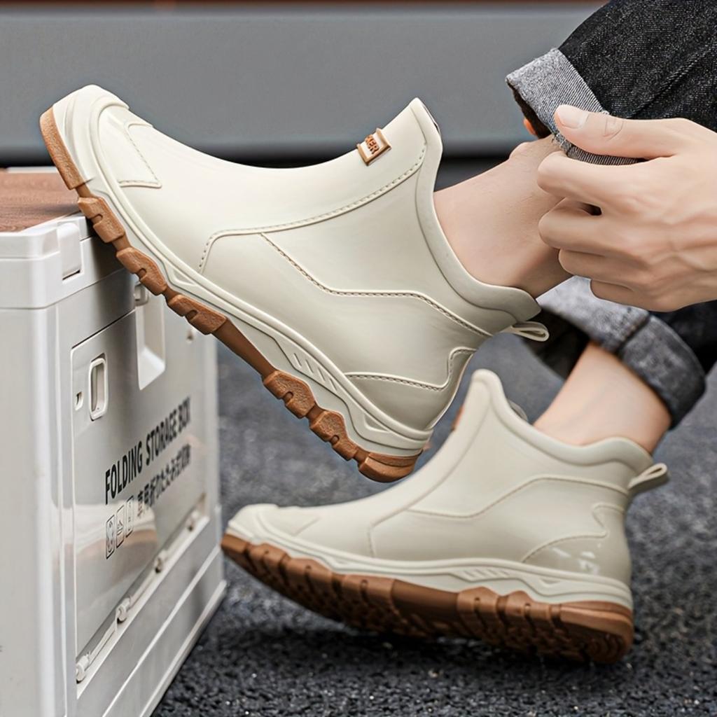 Женские и мужские модные резиновые сапоги, дождевые сапоги, высококачественные, водонепроницаемые и нескользящие дождевые сапоги, водные сапоги, садовая обувь, обувь для рыбалки