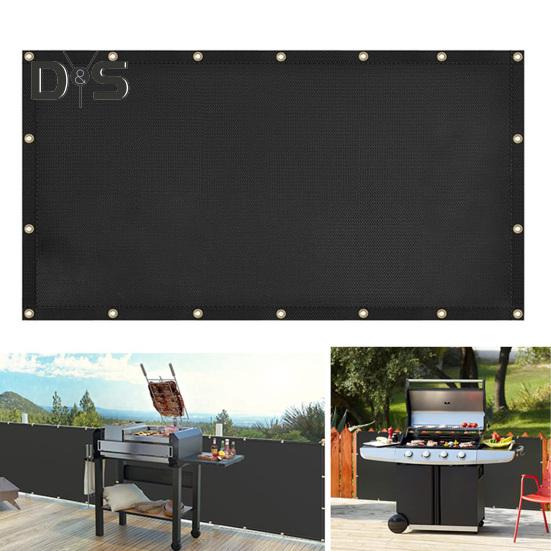 Теплозащитный экран для гриля, огнестойкий теплоизоляционный чехол для гриля, коврик для гриля с маслянистым покрытием, защитный экран для балкона из стекловолокна, защитная накладка для гриля