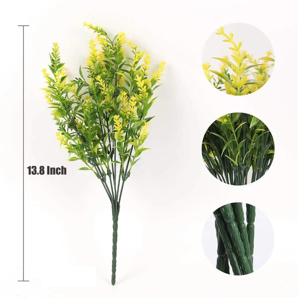 Лавандовый пластиковый цветок, имитация букета, имитация растения, зеленое растение, цветок в горшке, имитация растения, настенное украшение на Хэллоуин