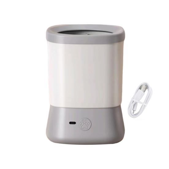 Automatic Dog Paw Cleaner USB Rechargeable Dog Paw Washing Cup Silicone Muddy Foot Cleaning Machine for Small Medium Large Cats Dogs