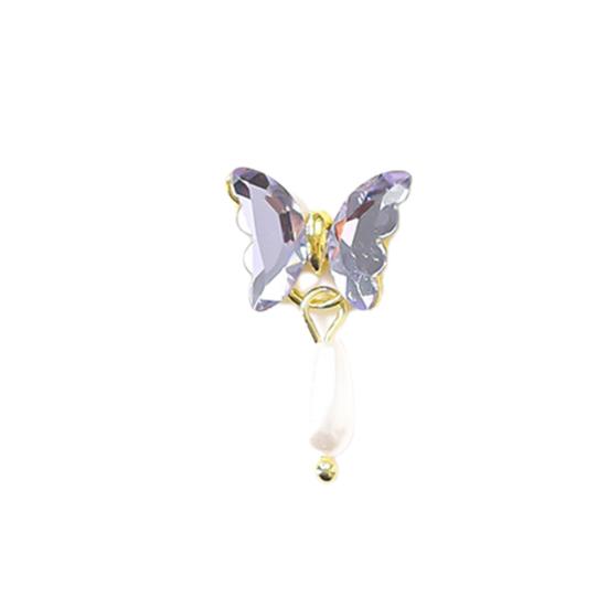 Nail Decoration Shiny Long Lasting Portable Functional Art Butterfly Rhinestone for Women