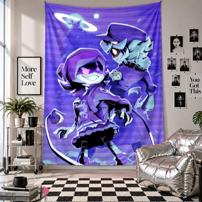 Wall TapestryMurder Drones Art Hanging Cloth Decorative Background Cover for Room Decoration
