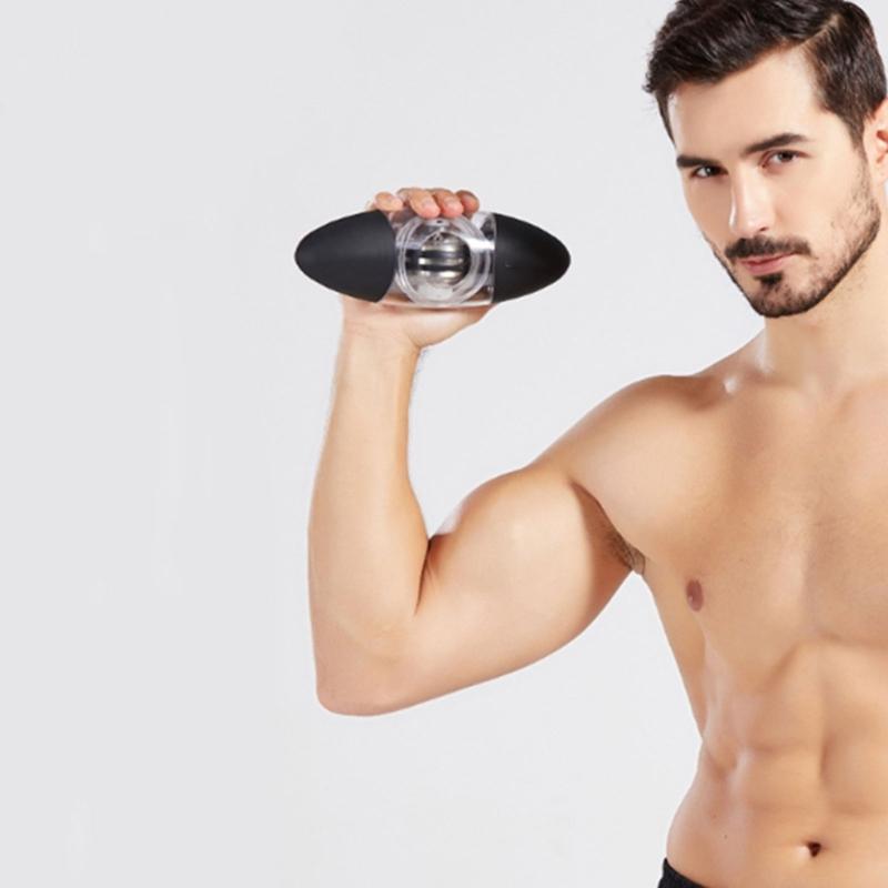 Кистевой гироскопический мяч с цветной светодиодной подсветкой, тренажер для рук, усилитель, оборудование для тренировки запястья и предплечья